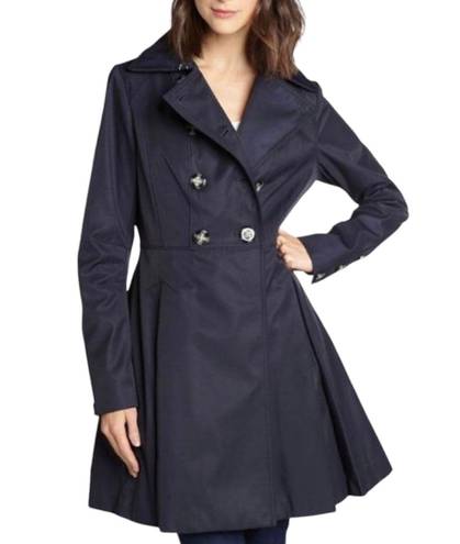 Laundry by Shelli Segal Navy Blue Trench Coat