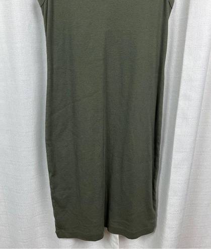 James Perse Standard  Artillery Green Ribbed Knit Tank Dress Sz.3(L) NWT