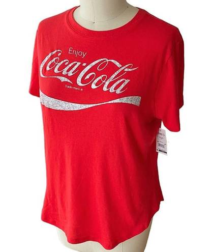 Coca-Cola NWT  Red Logo Short Sleeve Summer T Shirt Top ~ Women's Size 2XL (19)