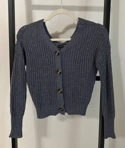 The Moon  & Madison Grey Blue Sweater / Cardigan