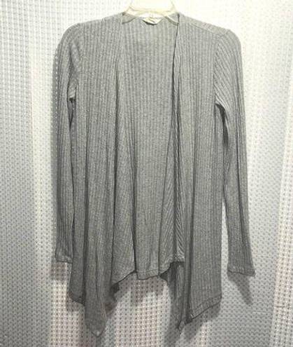 Aeropostale  Ribbed Knit, Open Cardigan in Gray - Size XS.