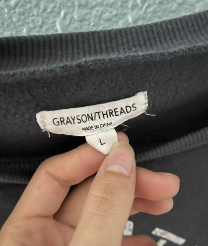 Grayson Threads Gray Cropped Crewneck