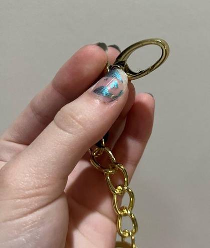 Petal Goldtone Daisy Keychain Metal Floral  Shaped Keyring Purse Clip