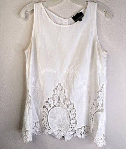 Cynthia Rowley  White Cotton Tank Top