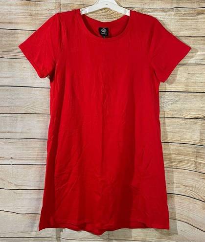 Bobeau casual t-shirt comfy red dress short sleeve women Size Large