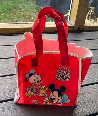 Disney Vintage 1985  Babies Out & Around Red Bag/Tote