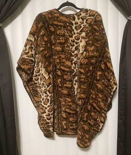 Animal print throw on heavy material