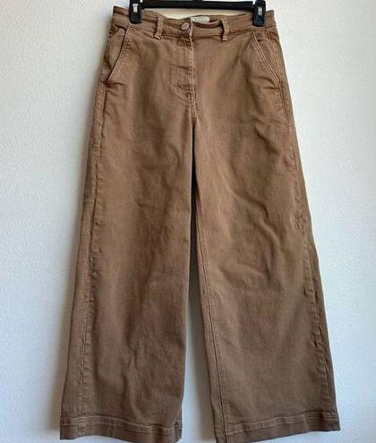 Everlane  Women's Wide Leg Crop Jean Pants in Brown Tan Size 4 Small