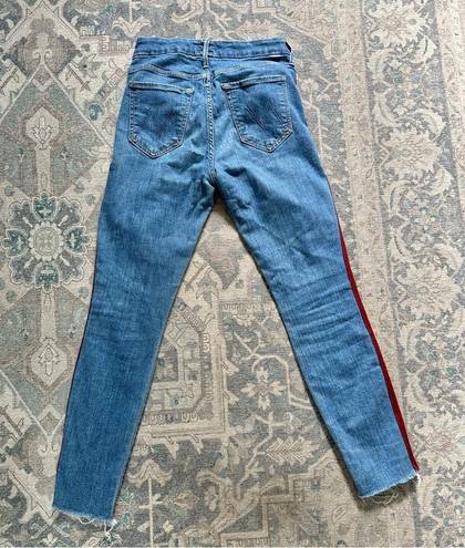 MOTHER Denim  Looker Ankle Fray in Keeping Love Alive Racer Sz 26