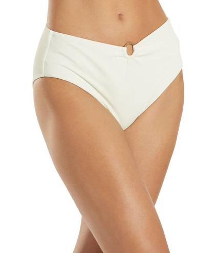 Quint Soul NWT  Malibu High Rise Ivory/White Ribbed Bikini Set - S/M