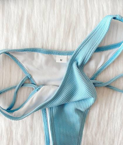 NWT Baby Blue Cutout Bikini Set Size M