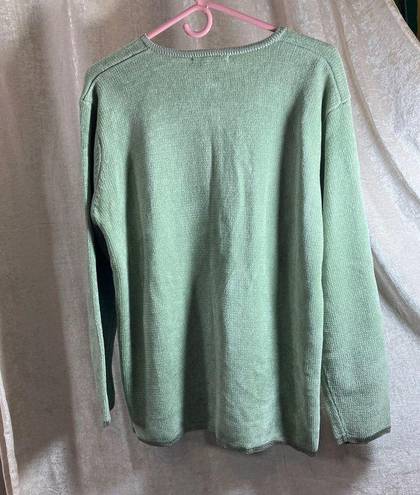 Dress Barn New  Green Button Up Sweater XL