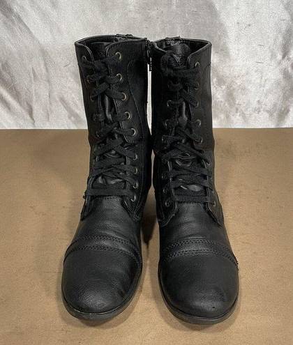 Candie's  Canash Black Combat Moto Boots Women’s Sz 9 M