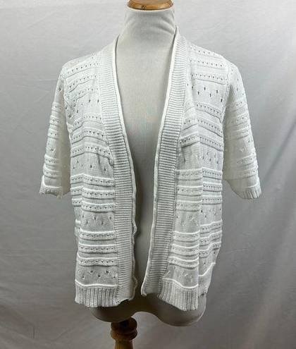 Cyrus  open front knit cardigan sweater short sleeves size 3x