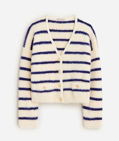 J.Crew  Sweater Lady Jacket Striped Brushed Yarn