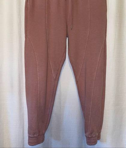 7 For All Mankind “Mauve” Dyed Drawstring Relaxed Jogger Sweatpants Medium 🆕