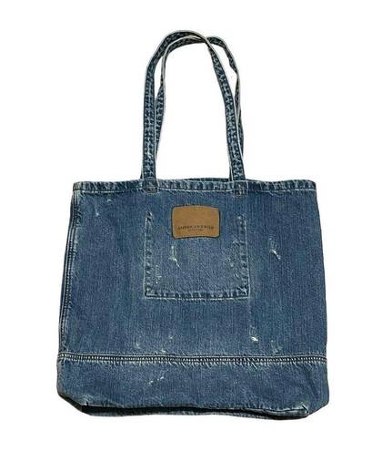 American Eagle NWT  Denim Tote Shoulder Bag 17x15x3.5”