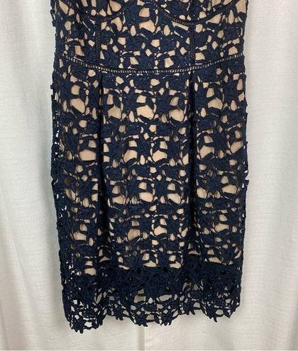 City Chic  Navy Blue So Fancy Crochet Lace Dress Sz.XS/14W