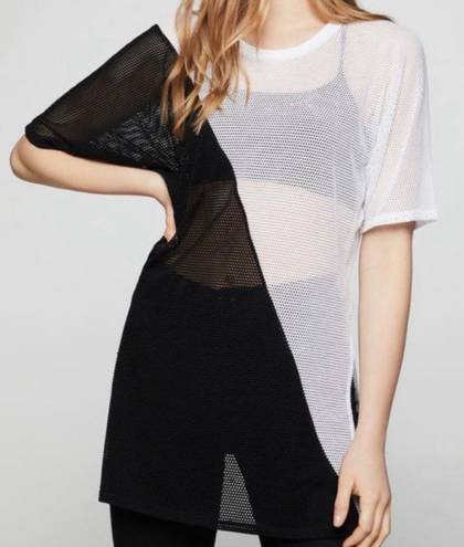 BCBGeneration Fishnet Sporty Top