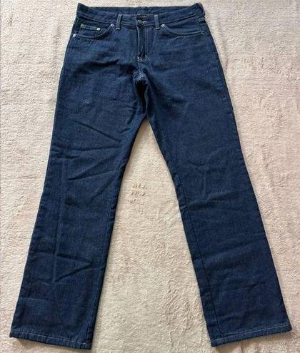 Dickies  Jeans Women’s Blue Flannel Lined Mid Rise Straight Size 10 Regular