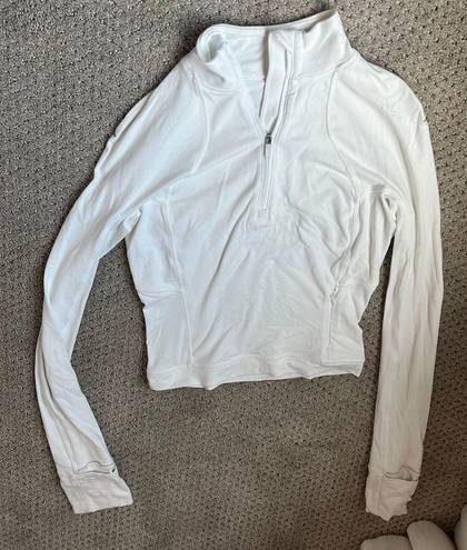 Lululemon White Half-Zip