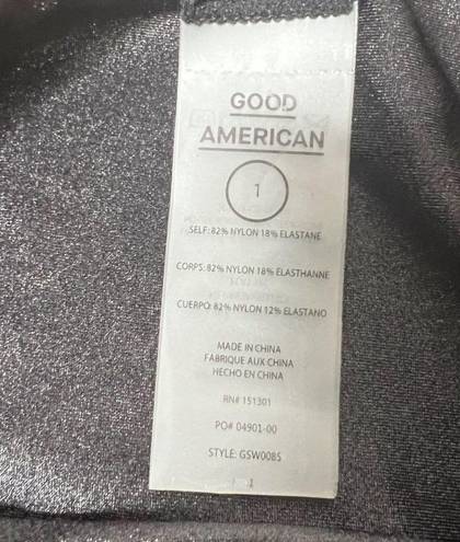 Good American NWOT  Good Waist Reversible High Shine Cheeky Bikini Bottom 1 Small