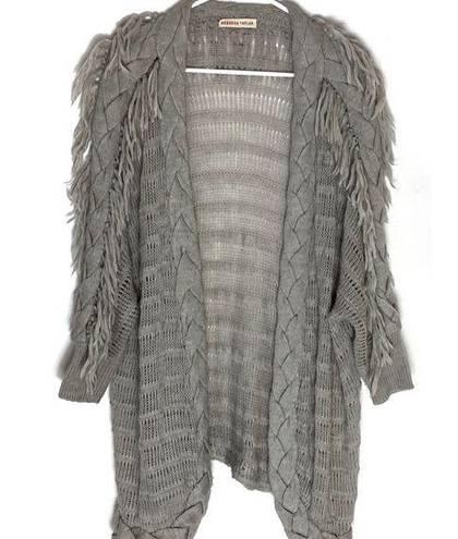 Rebecca Taylor  fringe open sweater cardigan size XS