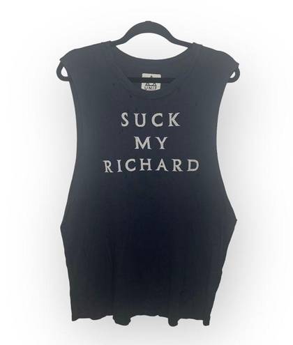 Unif Rare:  ☢︎︎ Suck My Richard Muscle Tee ☢︎︎ Black ☢︎︎ Pete Wentz Fall Out Boy