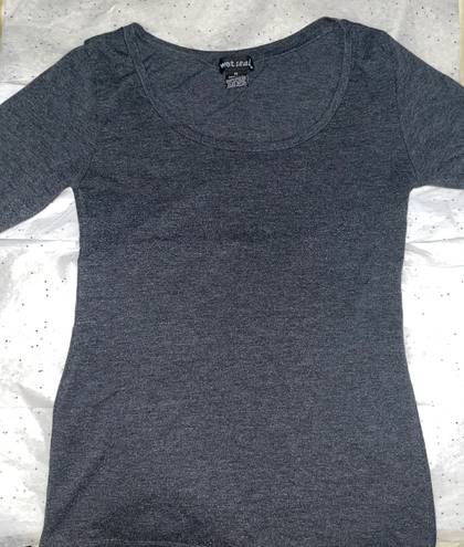 Wet Seal Long Sleeve Scoop Neck Shirt