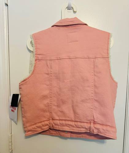 Celebrity Pink New!  Sherpa Vest Size M