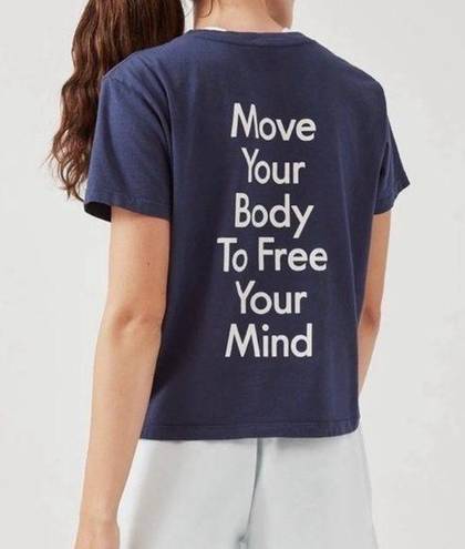 Outdoor Voices NWT  Move Your Body Short Sleeve in Navy