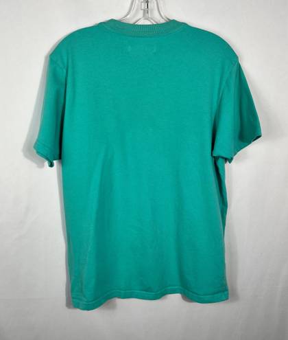 Teddy Fresh Teal Blue Short Sleeve Colorful Spellout Logo Graphic T-Shirt