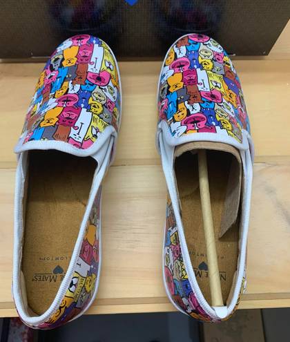 Nurse Mates Adela Multi Pets Print Slip On Sz 8