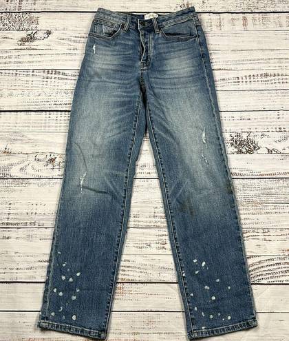 Mulberry Oliver Logan  straight jeans distressed size 25