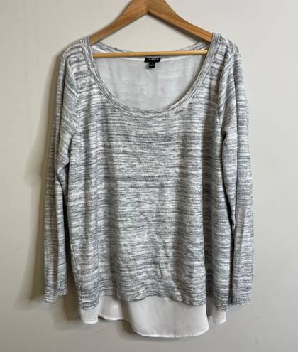 Torrid Gray Sweater Gray Lace Up Pullover