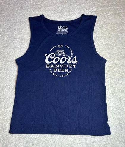 Coors  Beer Blue Tank Size Medium