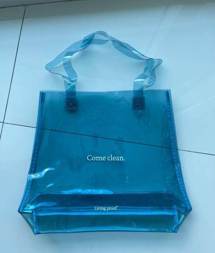 New! Clear Tote bag Blue