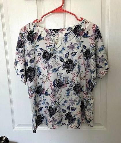 St. John  floral blouse