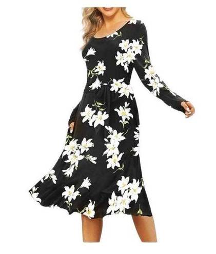 In Bloom NWT Womens Kyerivs Floral  Midi Shift Dress - Sz  S