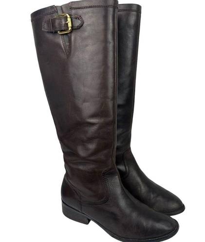 Ralph Lauren Lauren  Tall Brown Leather Riding Boots