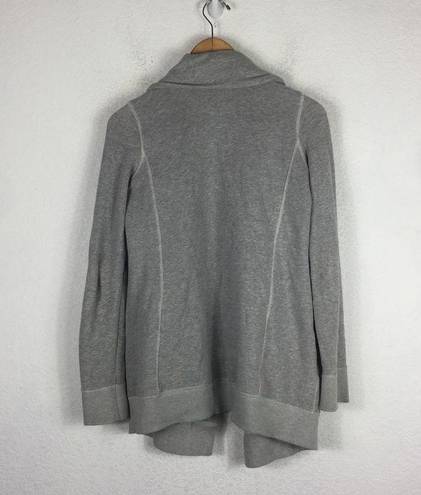 ALLSAINTS  Mila Dahlia Sweatshirt Grey Zipper Oversized Cardigan XS