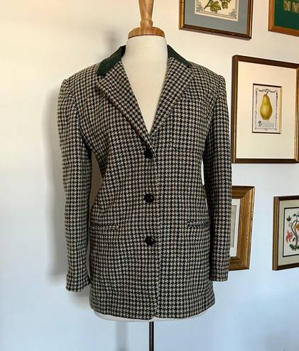 Houndstooth Vintage  Blazer Jacket