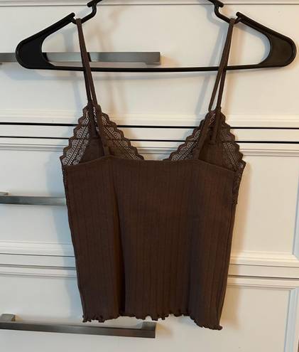 American Eagle Brown Lace Tank