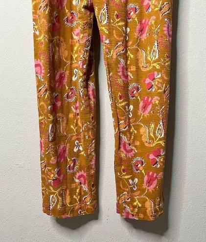 One Piece Xirena Jumpsuit Floral Printed Sydnee Orange  Jumpsuit Size M