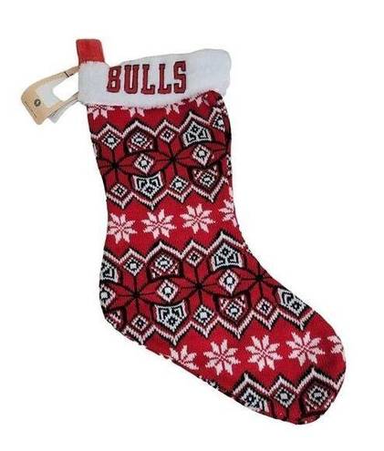 Genuine Merchandise Chicago Bull Knit Christmas Stocking Gift NWT