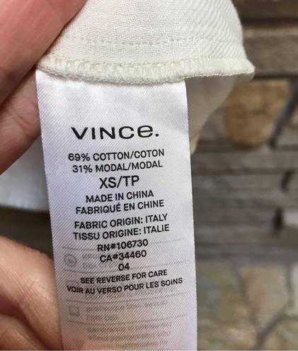 Vince  Utility Shirt Pockets Button Up Cream White NWT $285 XS