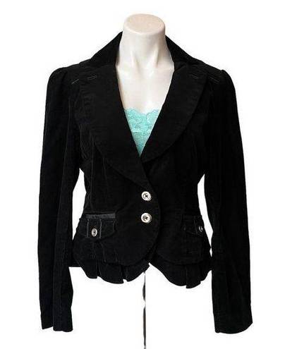 White House | Black Market  Corduroy Black Blazer,  Sz 10