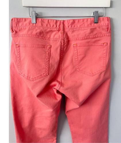 Gap  Pencil Cut Stretch Coral Pink Cropped Jeans