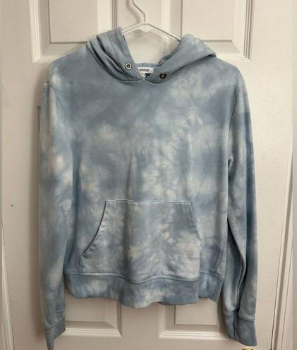 Good American  Tie Dye Hoodie Sweatshirt Cloud Tie Dye