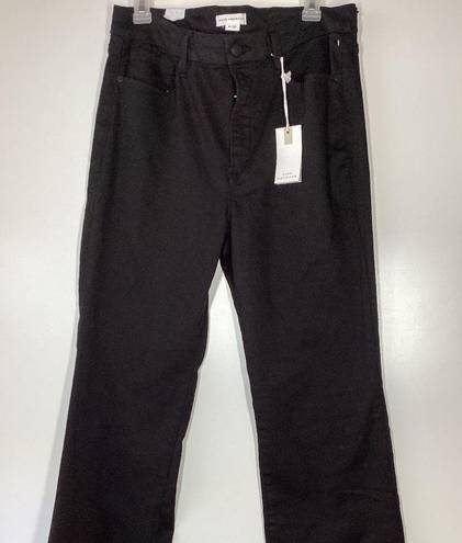 Good American  straight leg high rise black jeans Size 27 NWT